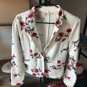 Floral Women's Blazer Jacket